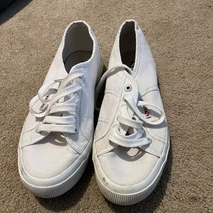 Supegra white shoes